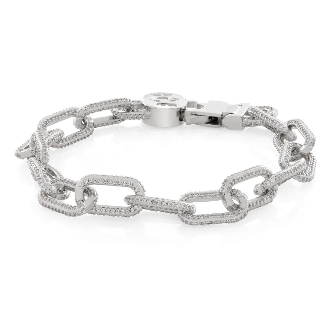 5mm Iced Cable Link Bracelet