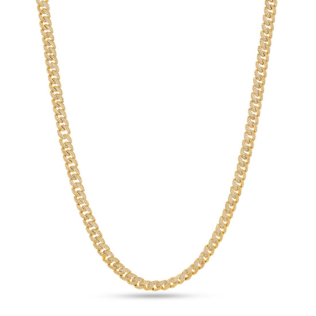8mm Iced Miami Cuban Link Chain