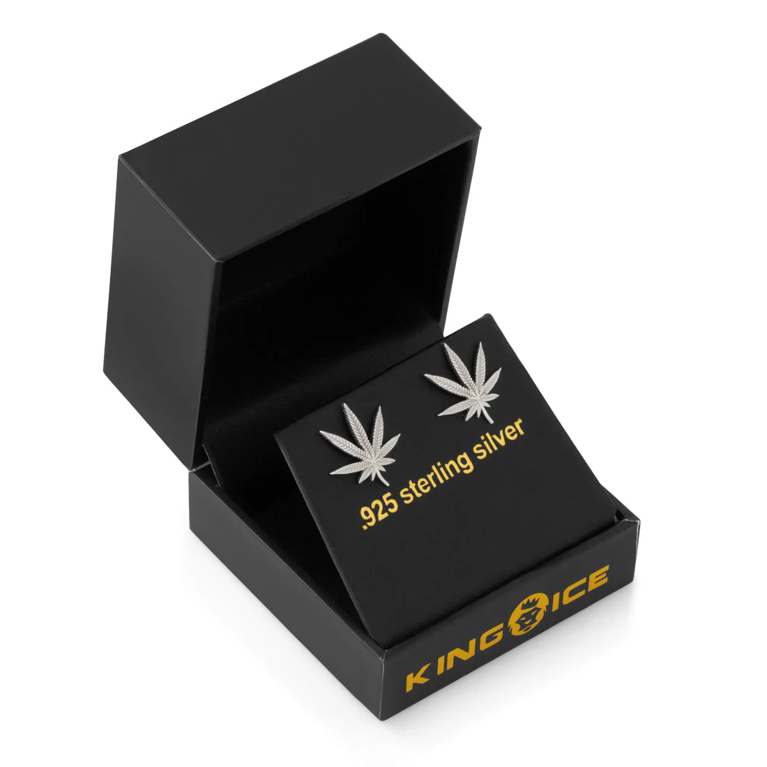 Cannabis Leaf Stud Earrings - Image 4
