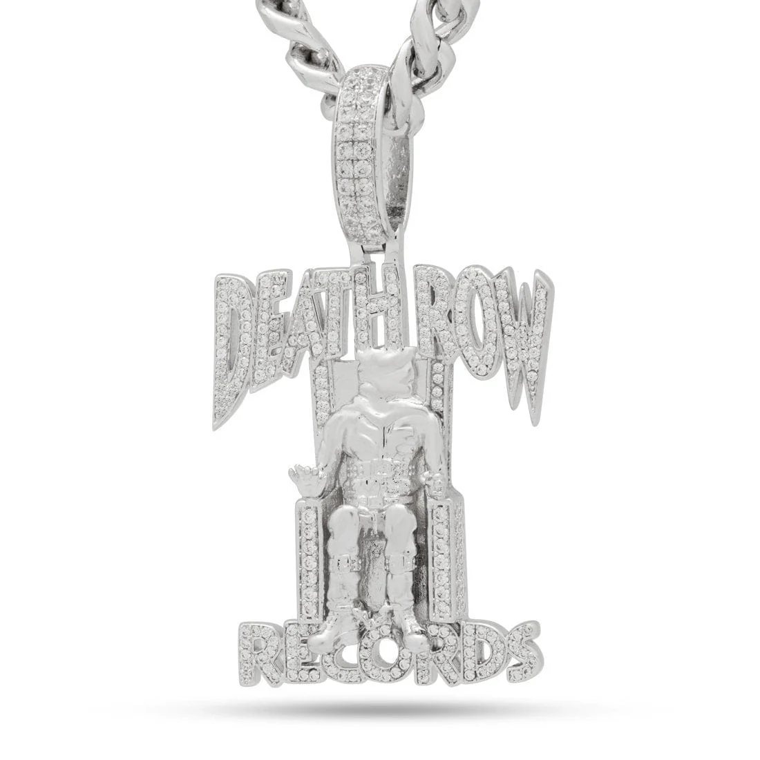 Death Row Records x King Ice - Solid Gold Iced Logo Necklace - Image 19