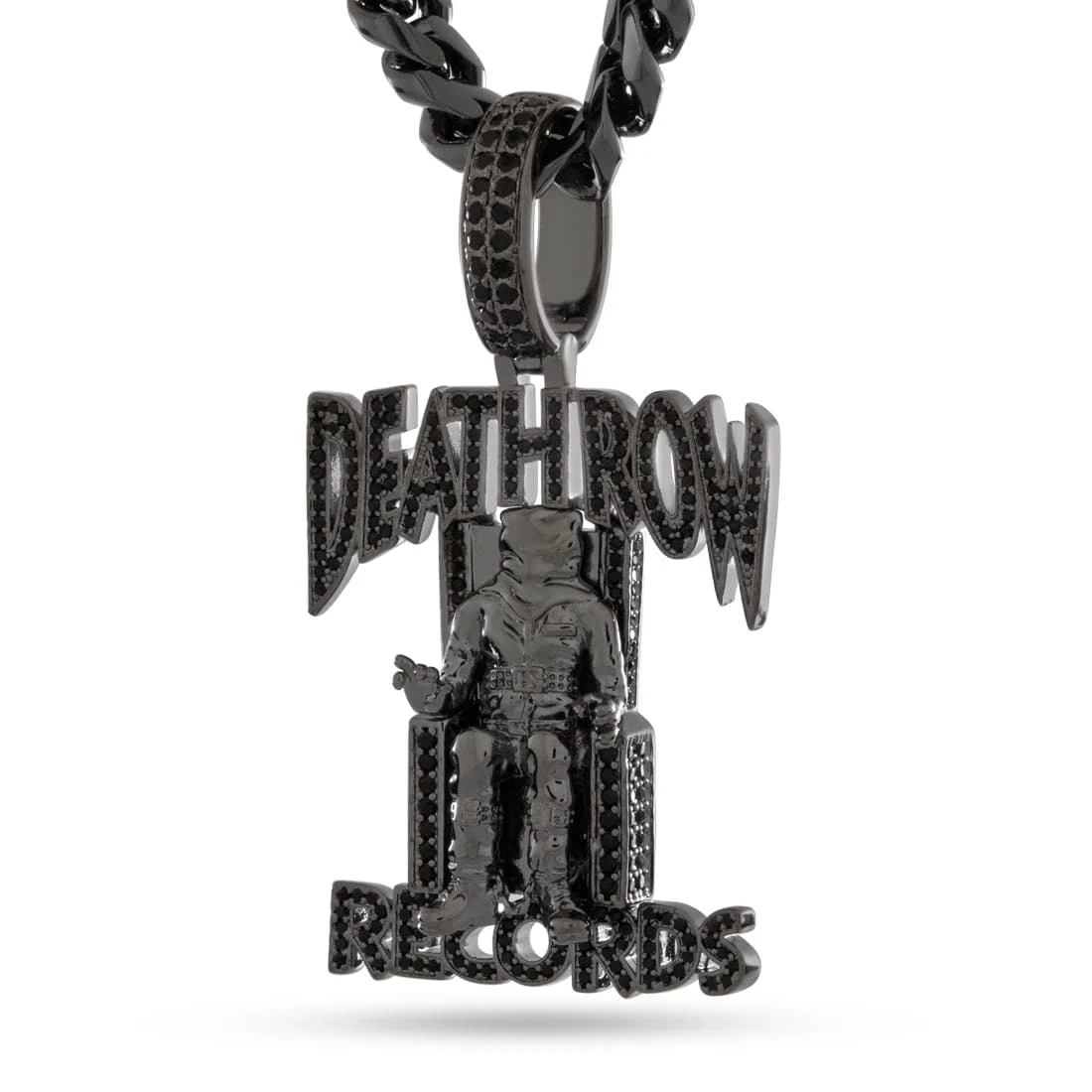 Death Row Records x King Ice - Solid Gold Iced Logo Necklace - Image 34