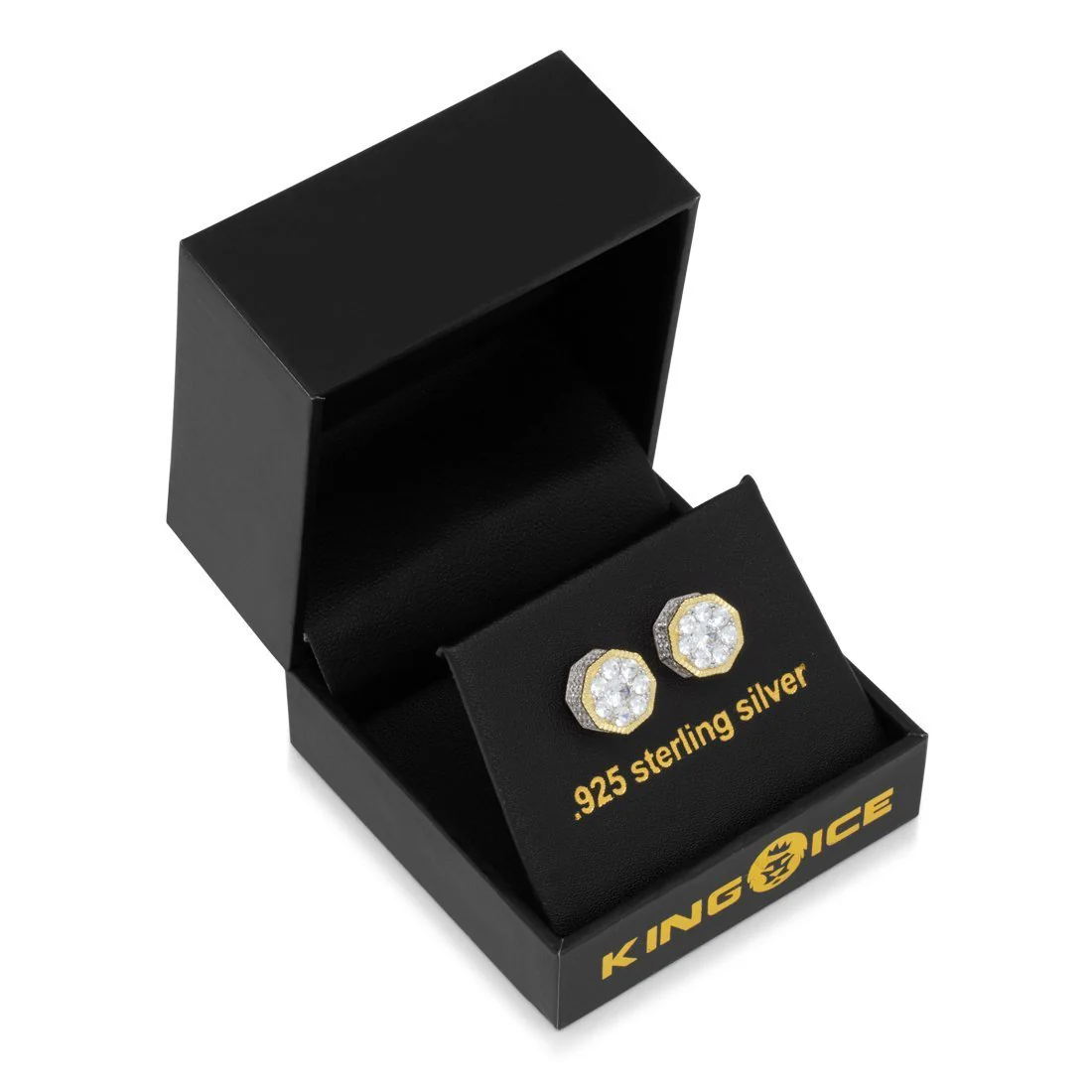 Hexagon Stud Earrings - Image 2