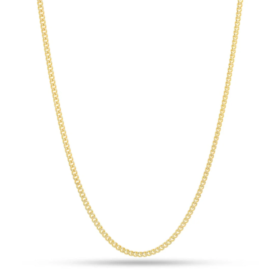 Solid Gold 3mm Miami Cuban Link Chain