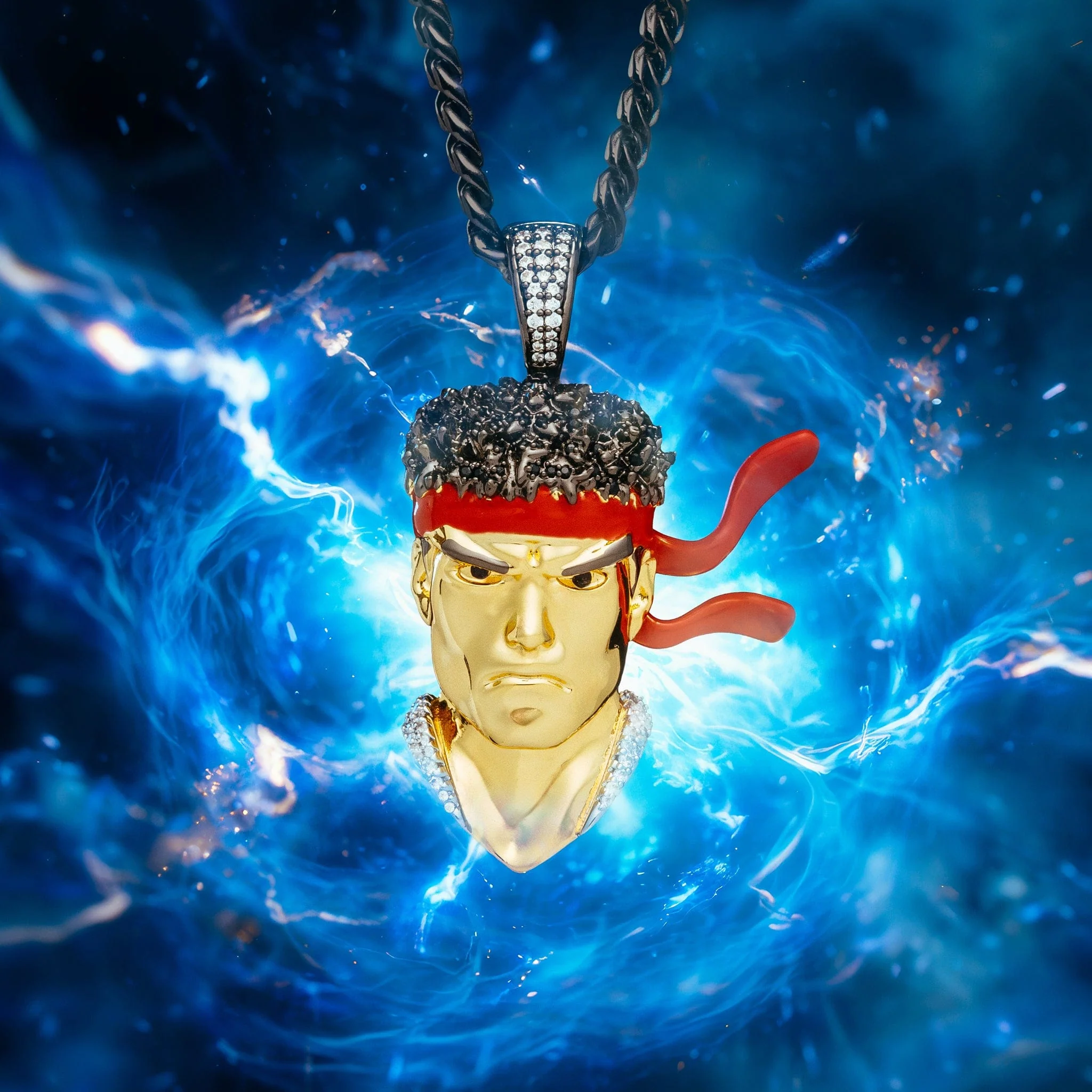 Street Fighter x King Ice - Ryu Necklace