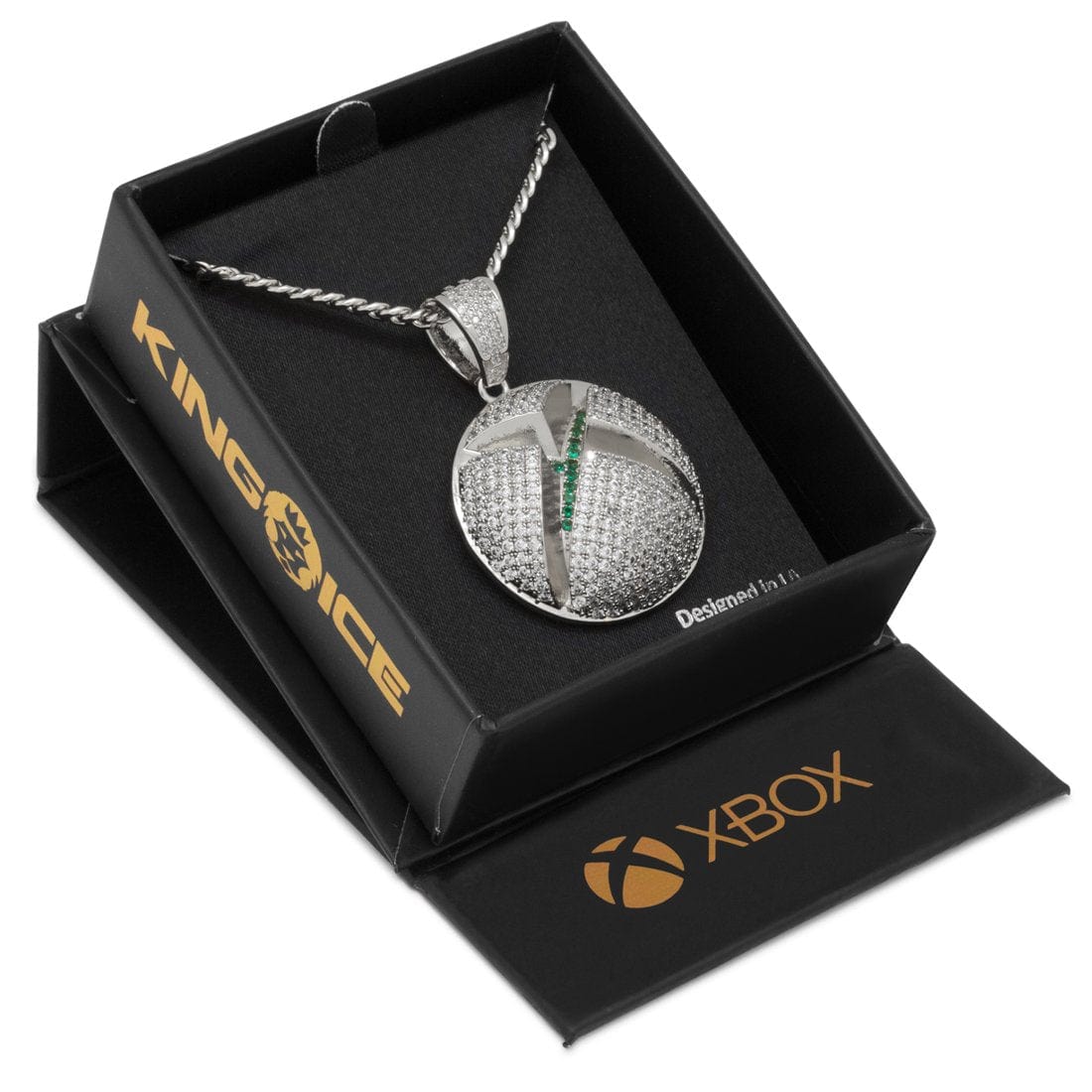 Xbox x King Ice - Solid Gold Sphere Logo Necklace - Image 5